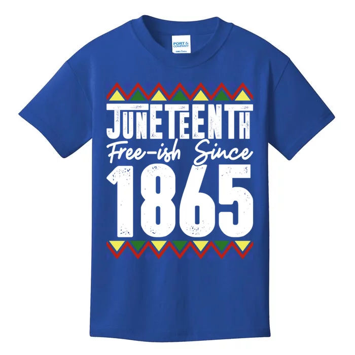 Juneteenth Freecute Giftish Since 1865 African Black Independence Gift Kids T-Shirt