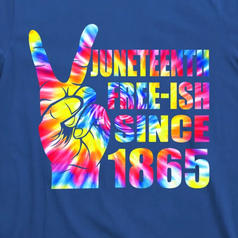 Juneteenth Freefunny Giftish Since 1865 Freedom Independence Tie Dye Cool Gift T-Shirt