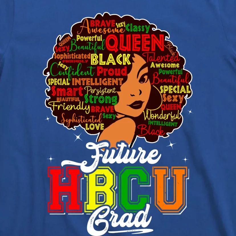 Juneteenth Future Hbcu Grad Natural Hair Afro Word Art Gift T-Shirt