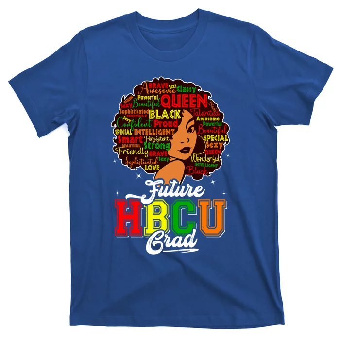 Juneteenth Future Hbcu Grad Natural Hair Afro Word Art Gift T-Shirt