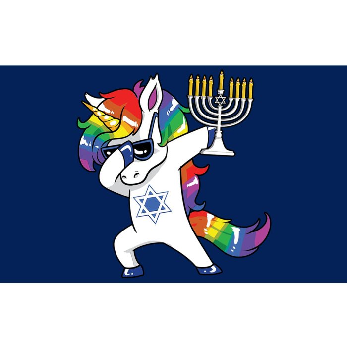 Jewnicorn Funny Hanukkah Unicorn Dabbing Unicorn Bumper Sticker