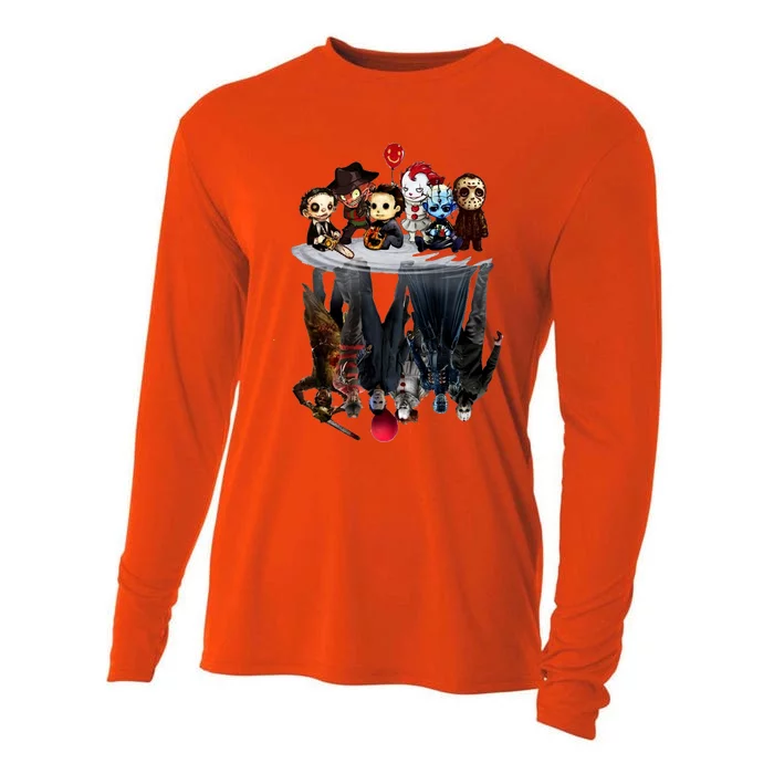 Jason & Friends Horror Movie Squad Halloween Funko Pop Cooling Performance Long Sleeve Crew