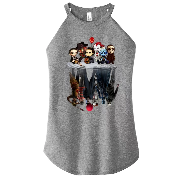 Jason & Friends Horror Movie Squad Halloween Funko Pop Women’s Perfect Tri Rocker Tank