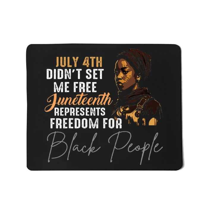 Juneteenth Freedom Historical Triumph Mousepad