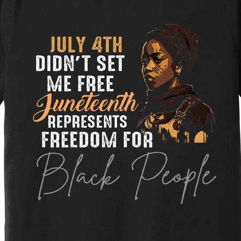 Juneteenth Freedom Historical Triumph Premium T-Shirt