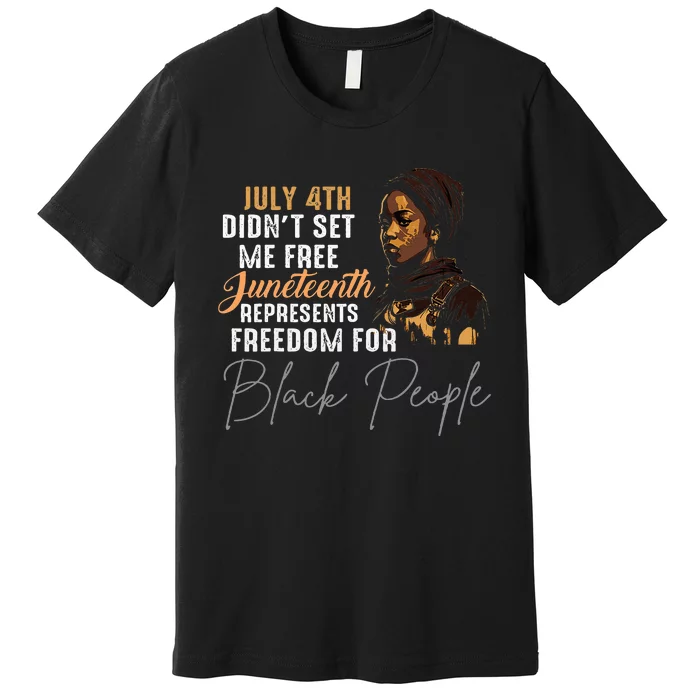 Juneteenth Freedom Historical Triumph Premium T-Shirt