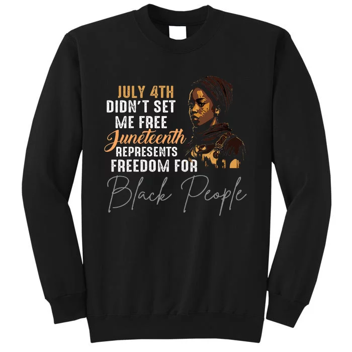 Juneteenth Freedom Historical Triumph Tall Sweatshirt