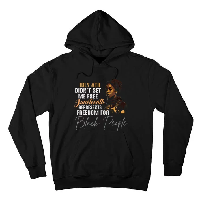 Juneteenth Freedom Historical Triumph Tall Hoodie