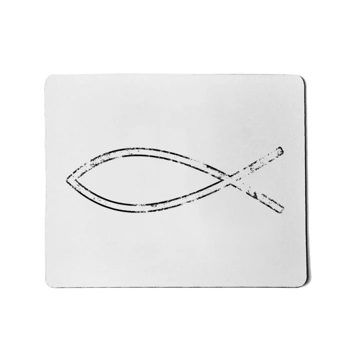 Jesus Fish Ichthys Ichthus Christian Faith Symbol Mousepad