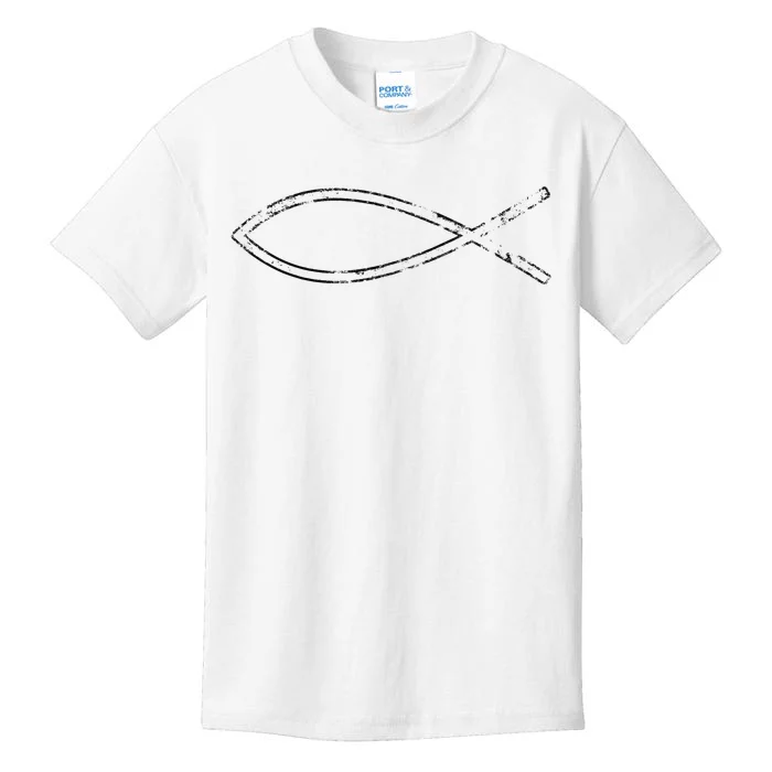 Jesus Fish Ichthys Ichthus Christian Faith Symbol Kids T-Shirt