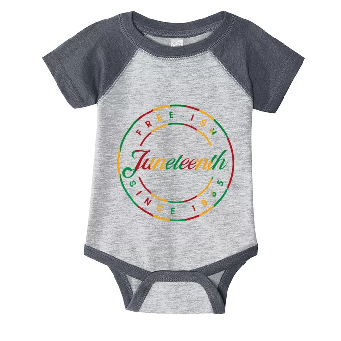 Juneteenth Free Ish Since 1865 Celebrate Black Freedom HBCU Infant Baby Jersey Bodysuit