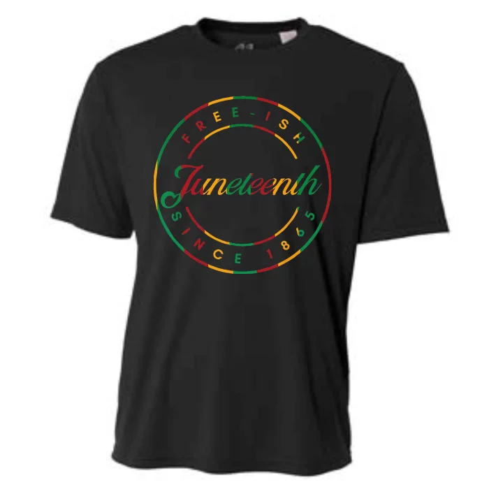 Juneteenth Free Ish Since 1865 Celebrate Black Freedom HBCU Cooling Performance Crew T-Shirt