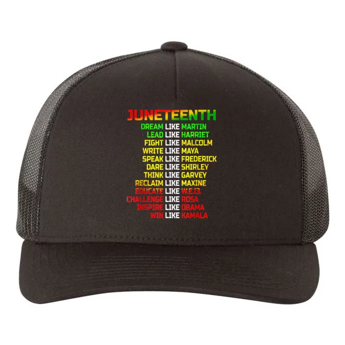 Juneteenth Free Ish Since 1865 Dream Like Martin Yupoong Adult 5-Panel Trucker Hat