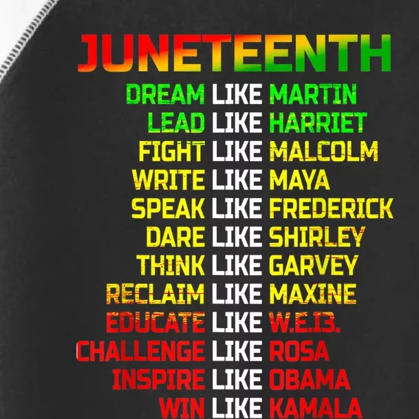 Juneteenth Free Ish Since 1865 Dream Like Martin Toddler Fine Jersey T-Shirt