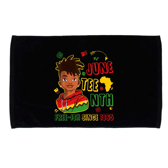 Juneteenth Free Ish Since 1865 African Black Freedom Gift Microfiber Hand Towel