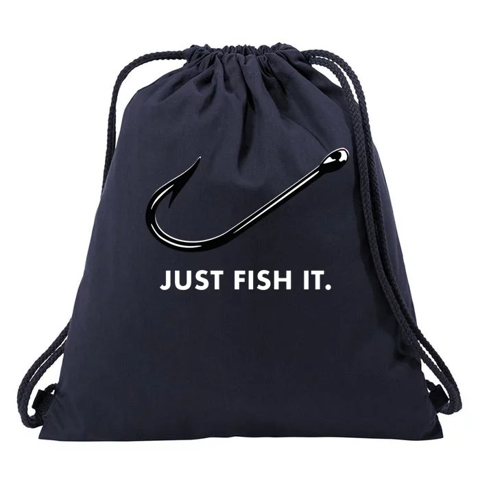 Just Fish It Drawstring Bag