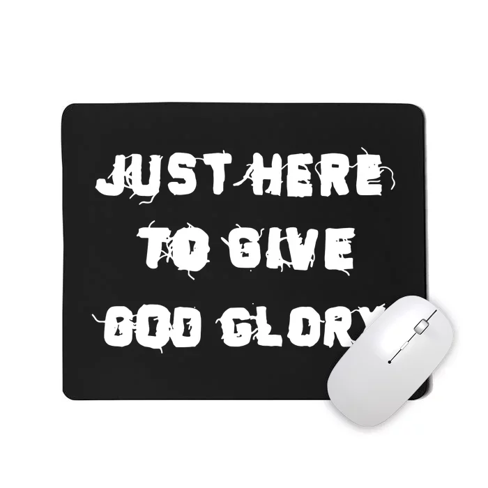 Justin Fields Just Here To Give God Glory Mousepad