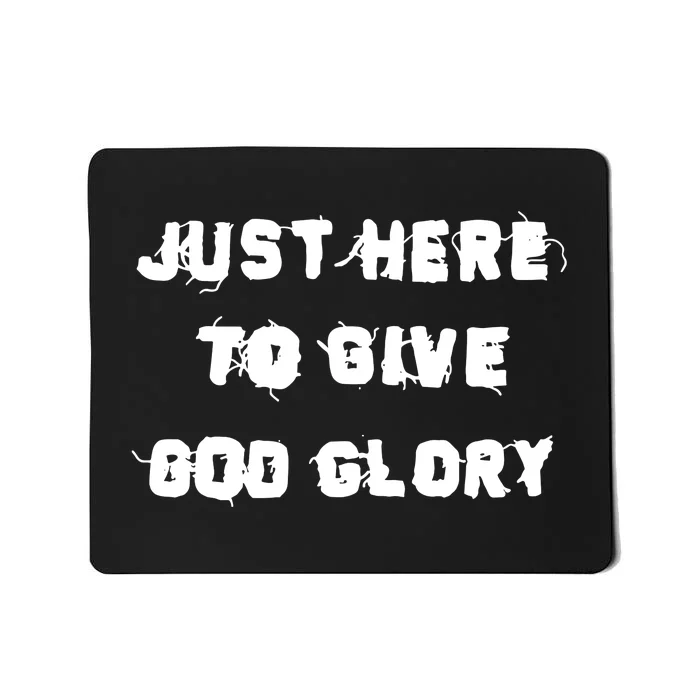 Justin Fields Just Here To Give God Glory Mousepad