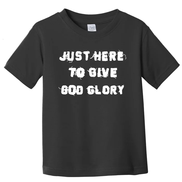 Justin Fields Just Here To Give God Glory Toddler T-Shirt