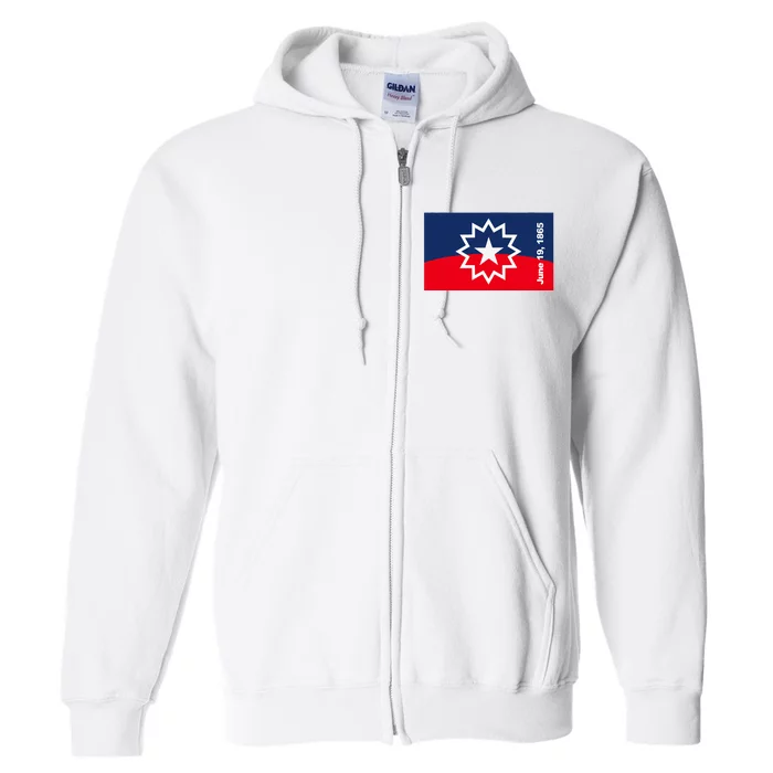 Juneteenth Flag Full Zip Hoodie