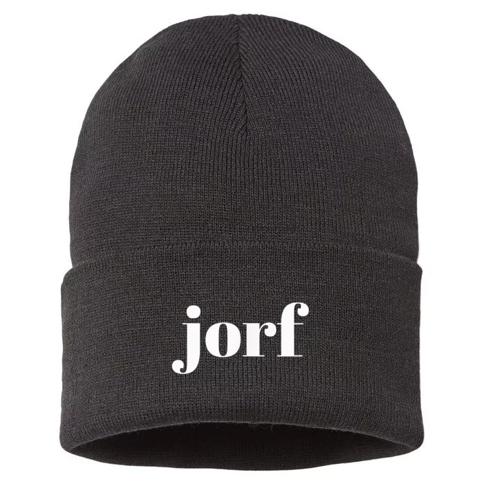 Jorf Funny Jury Duty, Juror, Attorney, Judge, Lawyer humor Sustainable Knit Beanie