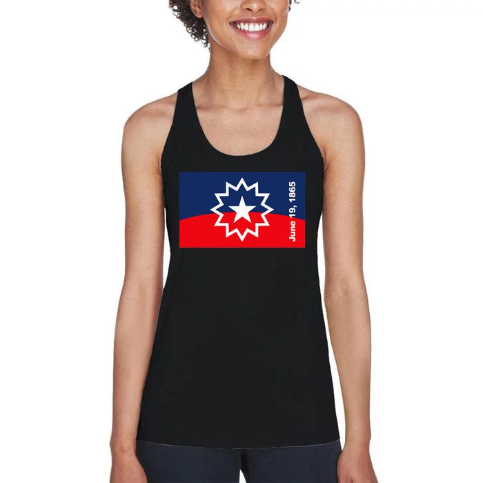 Juneteenth Flag Women's Racerback Tank