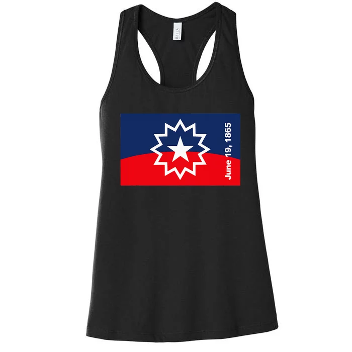 Juneteenth Flag Women's Racerback Tank