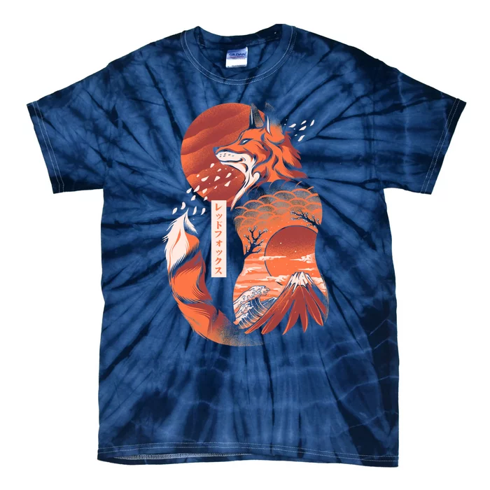 Japanese Fox Tie-Dye T-Shirt