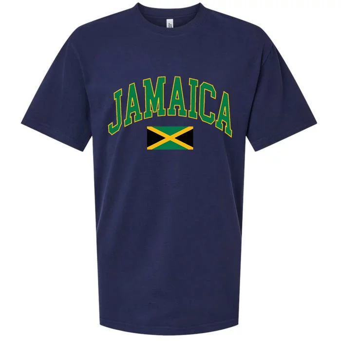 Jamaica Flag Sueded Cloud Jersey T-Shirt