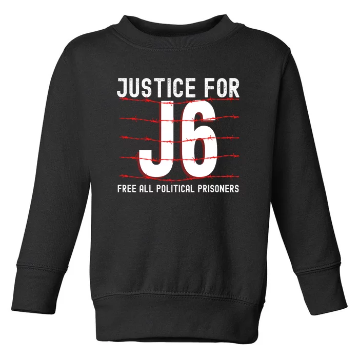 Justice For J6 Conservative January 6 Anti Biden Toddler Sweatshirt