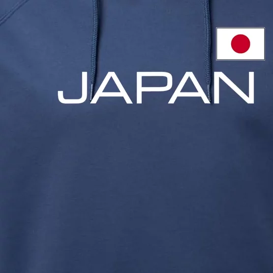 JAPAN FLAG JAPANESE ATHLETIC SOCCER SPORTS JERSEY STYLE. Performance Fleece Hoodie