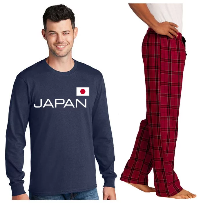 JAPAN FLAG JAPANESE ATHLETIC SOCCER SPORTS JERSEY STYLE. Long Sleeve Pajama Set