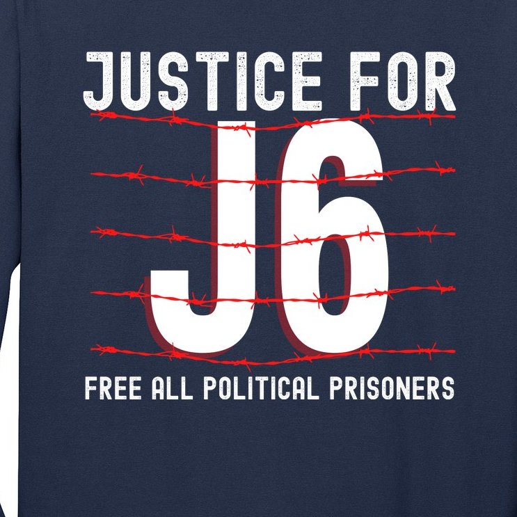 Justice For J6 Conservative Long Sleeve Shirt