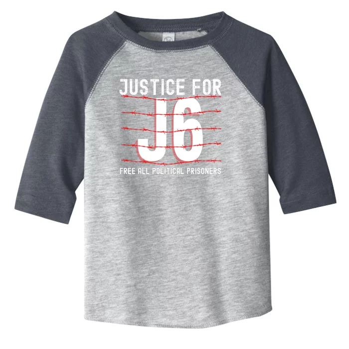 Justice For J6 Conservative Toddler Fine Jersey T-Shirt