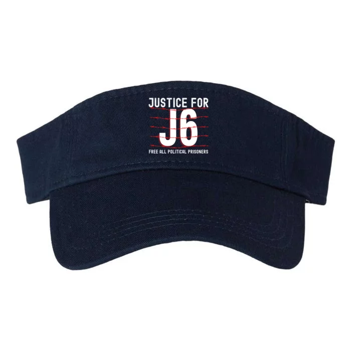 Justice For J6 Conservative Valucap Bio-Washed Visor