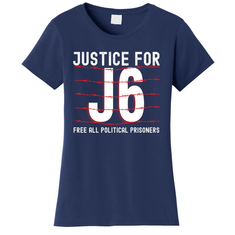 Justice For J6 Conservative Women's T-Shirt