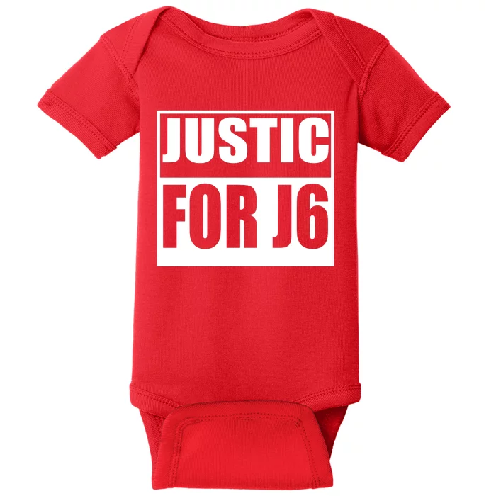 Justice For J6 Conservative Baby Bodysuit