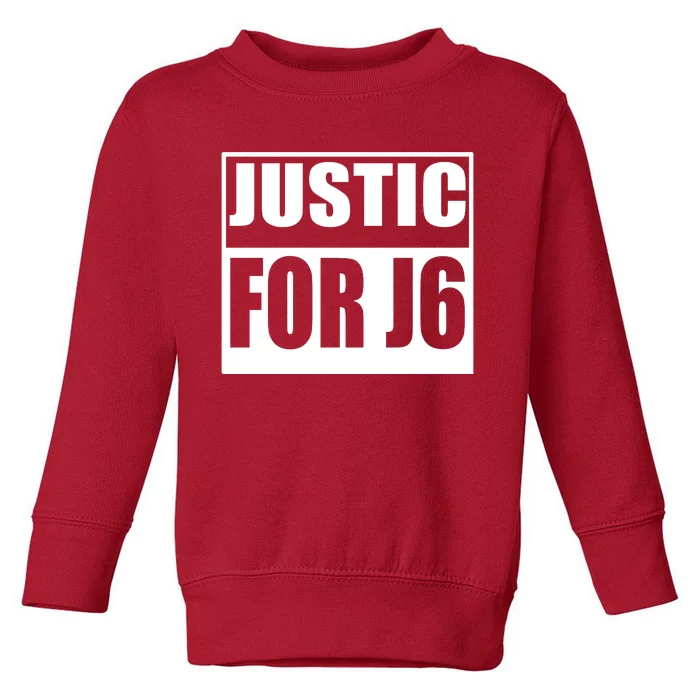 Justice For J6 Conservative Toddler Sweatshirt