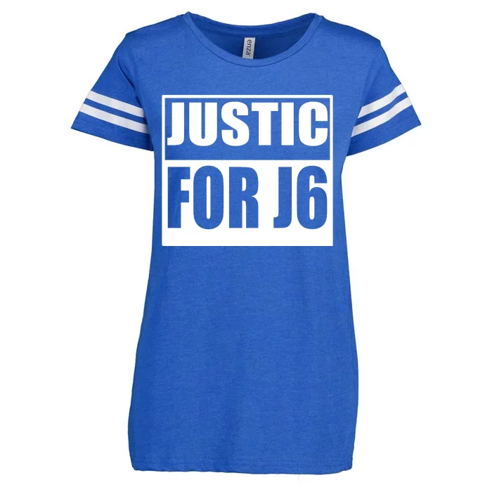 Justice For J6 Conservative Enza Ladies Jersey Football T-Shirt