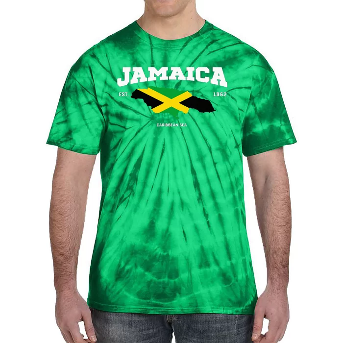 Jamaican Flag Jamaica Map Vacation To Jamaica 2024 Tie-Dye T-Shirt