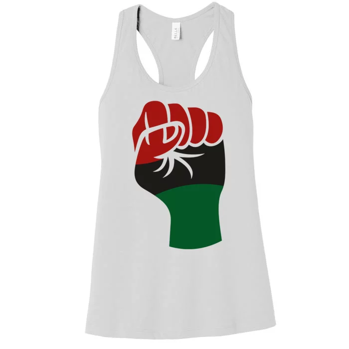 Juneteenth Fist Women's Racerback Tank