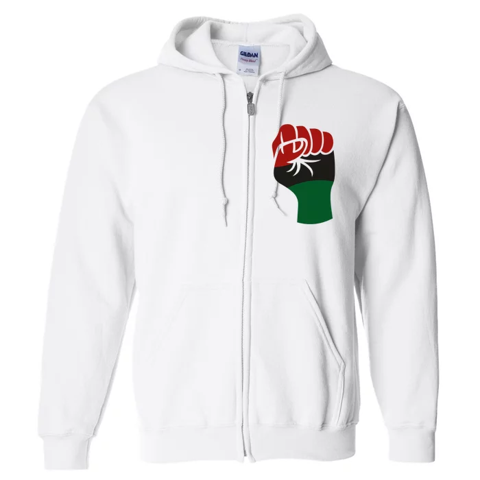 Juneteenth Fist Full Zip Hoodie