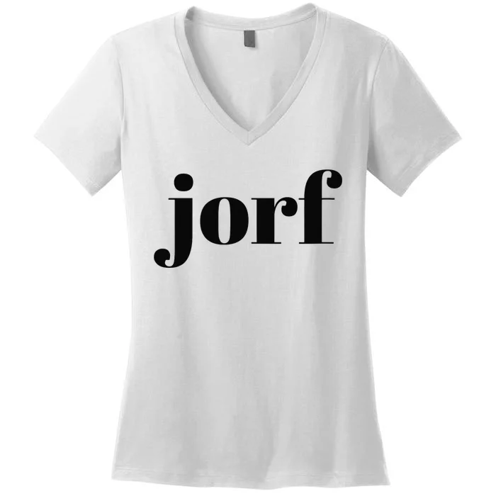 Jorf Funny Jury Duty Trial Attorney Juror Judge Women's V-Neck T-Shirt