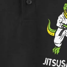 Jitsusaurus Funny Jiu Jitsu Trex Black Belt Martial Art Gift Dry Zone Grid Performance Polo