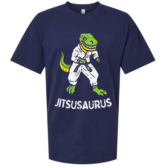 Jitsusaurus Funny Jiu Jitsu Trex Black Belt Martial Art Gift Sueded Cloud Jersey T-Shirt