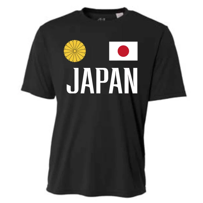 Japan Flag Japanese Football Soccer Fan Cooling Performance Crew T-Shirt