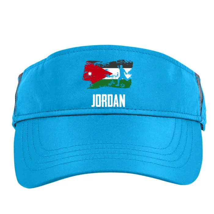 Jordan Flag Jersey Jordanian Soccer Team Jordanian Premium Adult Drive Performance Visor