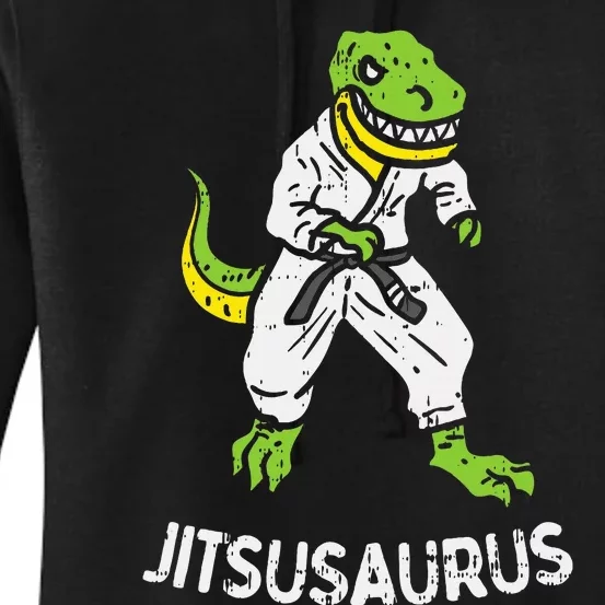 Jitsusaurus Funny Jiu Jitsu Trex Black Belt Martial Art Gift Women's Pullover Hoodie