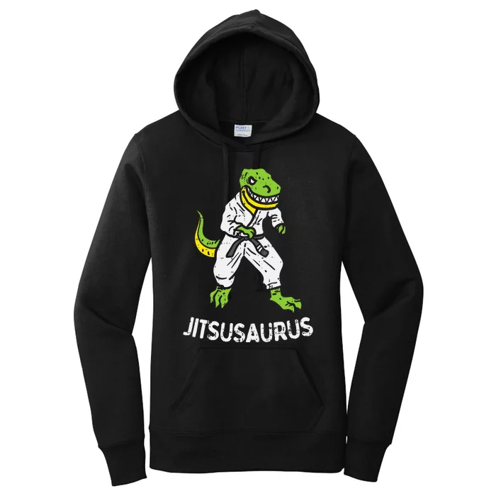 Jitsusaurus Funny Jiu Jitsu Trex Black Belt Martial Art Gift Women's Pullover Hoodie