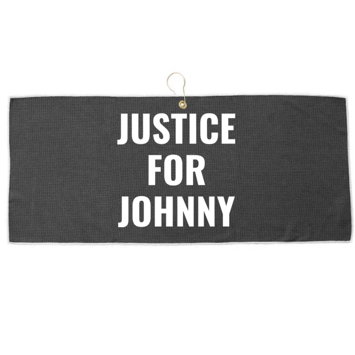 Justice For Johnny Large Microfiber Waffle Golf Towel